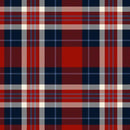 Flannel Red White Blue Plaid