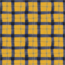 Yellow & Blue Plaid w Black