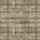 Tan & Blue Abstract Plaid
