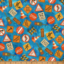 Blues w Construction Signs