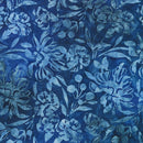 Blue on Blue Floral & Leaves