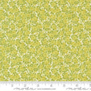 Green Mini Floral on White