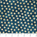 Tan Stars on Stonehenge Blue