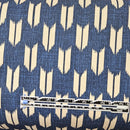 Indigo w Large Tan Arrows