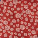 Rust w Tan Circle Swirls