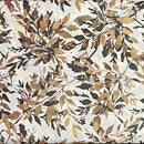 Batik Tan w Brown & Tan Leaves
