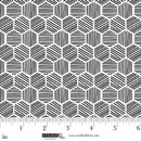 Black & White Lined Honeycomb