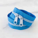 30" Zipper Size 5 Clear Sky