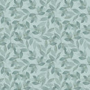 Flowing Teal Leaves