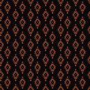 Black w Rust Aztec Diamonds