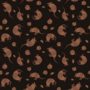 Rust Armadillos on Black 1.5" in size