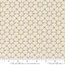 Green Sun Dial Star on Cream