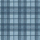 Burlap Plaid Sea Blue
