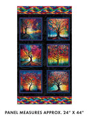 Panel: Illuminations Trees Blk