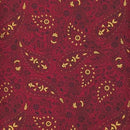 Red Black Gold Paisley