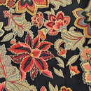 Lg Floral on Black Fall Colors