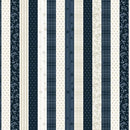 Navy & Cream Patriotic Stripe
