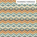 Blanket Pattern Rust, Tan Teal