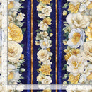 Border Blue w Cream & Yellow