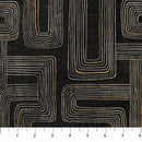 Black & Gold Concentric Rectan