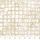 Cream & Gold Interlocking Squ