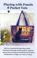 Playing w Panels 8 Pocket Tote