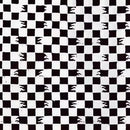 Batiks Black & White Check w F