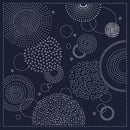 Sashiko Cloth Hanabi Navy