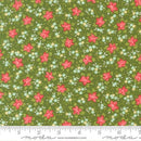 Green w Pink & Blue Flowers