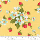 Gold w Lg Flowers & Berries