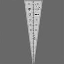 Fifteen (15) Degree Wedge Ruler Creative Grids Non-Slip