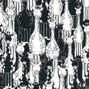 Flannel Black & White Giraffes