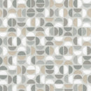 Flannel Gray & Tan Half Circles