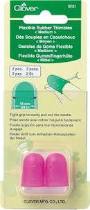 Flexible Rubber Timble - Med 2 per box