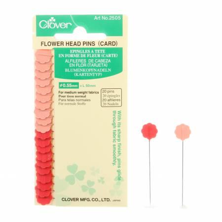 Flower Head Pins Peach .45mm 20 count