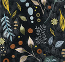 Forage, Onyx on Black Embellished Metallic, Flora & Form
