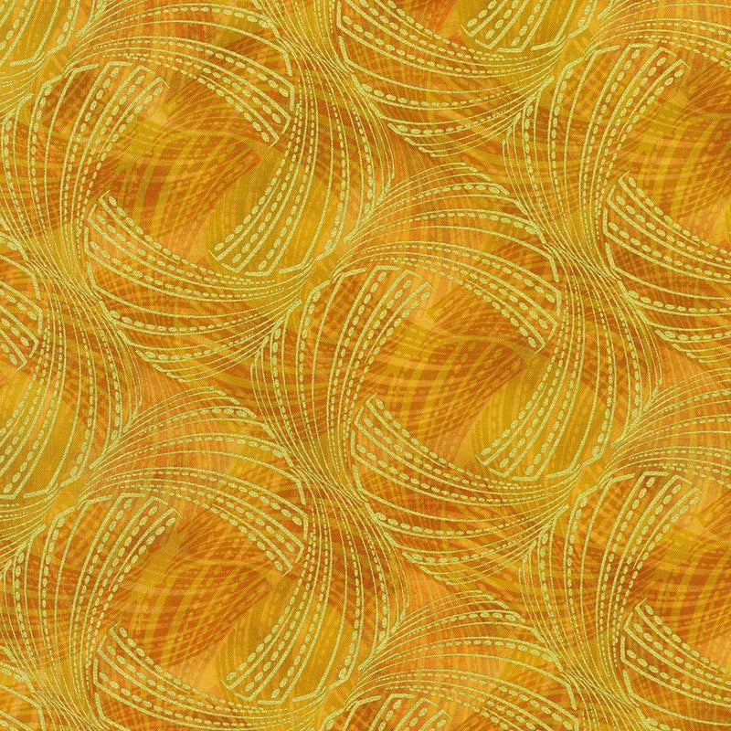 Gold w Gold Interlocking Fans