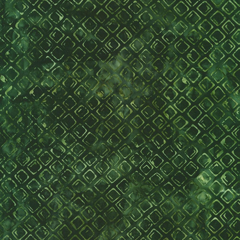 Green on Green Squares Diagonal