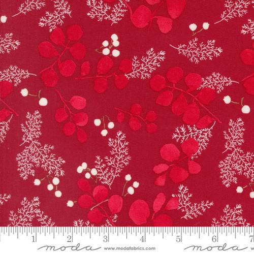 Greenery & Berries on Red, Red & White  Winterly