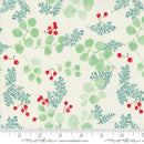 Greenery & Berries on White, Mint, Red & Teal Winterly