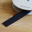 Herringbone Twill Webbing Black 1.125" Wide