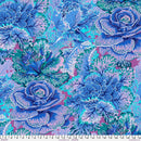 Kaffe Purple, Pink & Teal Kale, Curly Kale, Blue