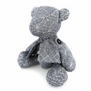 Little Sashiko Teddy Bear Gray Black