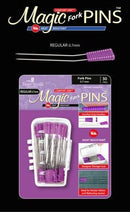 Magic Pins Fork Pins 30pc Purple Heads