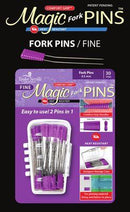 Magic Pins Fork Pins 30pc Purple Heads