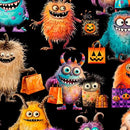 Monster Mash Bright happy ghouls, Gotta Have It, tossed on black