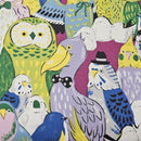 Multi Owls & Birds on Mauve