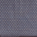 Navy Indigo w Pink & Blue Dots Yarn Dyed Dobby