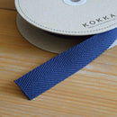 Herringbone Twill Webbing Navy 1.125" Wide
