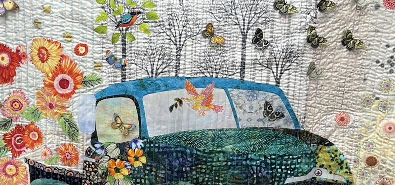 Old Blue Truck Collage Kim Price, Prep, June 21, 10-11, and Class July 12, 10-3